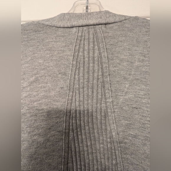 New LOVE ELLIE gray long knit open front soft lightweight cardigan sweater sz L - Picture 7 of 7